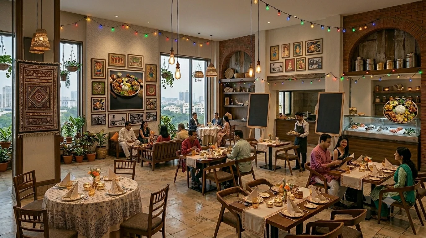 Restaurant dining at the resort